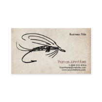 Abstract Fly Fishing Business Card