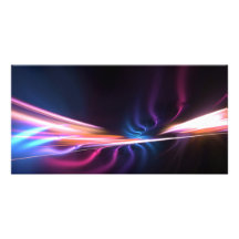 Abstract Fractal Design Photo Card