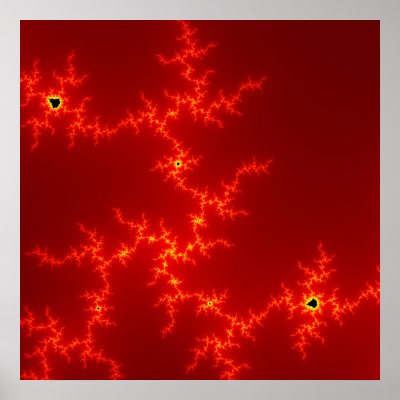 Abstract  fractal fire Poster by blessedme