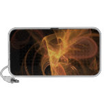 Abstract Fractal Flame - Golden Swirl - Speakers