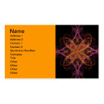 ABSTRACT FRACTAL GEOMETRIC DIGITAL ART RANDOM BUSINESS CARD TEMPLATE