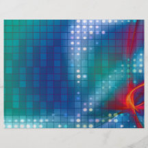 Abstract Fractal Grid Background Flyer