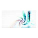 Abstract Fractal Swirl Textured Custom Photo Card