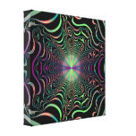 Abstract Fractal Web Wrapped Canvas Print