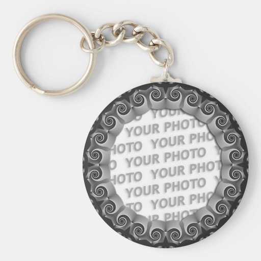Abstract frame ARTs GEO 1 + your photo Key Chains