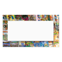 abstract from comic book store