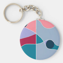 Abstract Fun Keychains