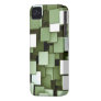 Abstract Futuristic Cubes Green Iphone 4 Case-mate Case