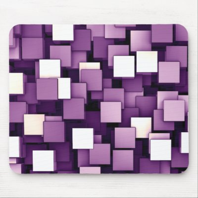 Abstract Futuristic Cubes Mousepads by LisaMarieDesign