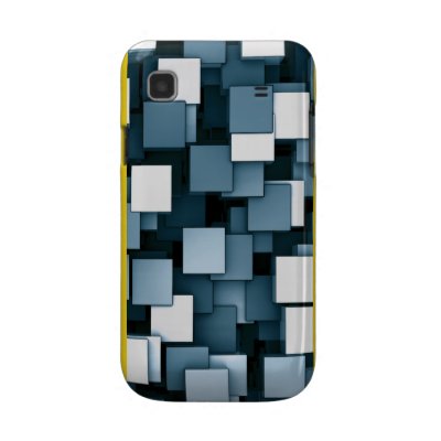 Abstract Futuristic Cubes Samsung Galaxy S Case by LisaMarieDesign