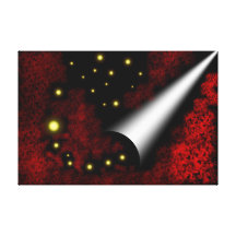 Abstract Galaxy Cone Gallery Wrap Canvas