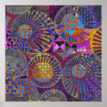 abstract geometric artwork poster