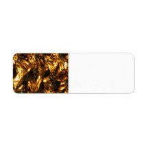 Abstract - gold leaf custom return address labels