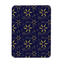 Abstract Gold Snowflakes - Great Gifts Magnets