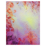ABSTRACT GOLD SWIRLS , soft yellow pink purple letterhead