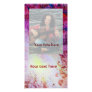 ABSTRACT GOLD SWIRLS , soft yellow pink purple red Customized Photo Card