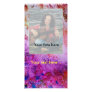 ABSTRACT GOLD SWIRLS , soft yellow pink purple red Customized Photo Card