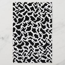 Abstract Graphic Pattern Black and White. Custom Flyer