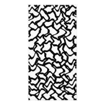 Abstract Graphic Pattern Black and White. Photo Greeting Card
