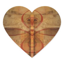 Abstract Graphics Heart Sticker