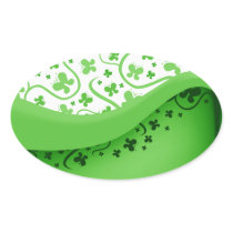 Abstract Green Butterflies Sticker