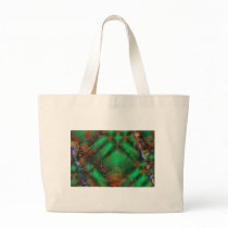 Abstract Green Crackles Bag