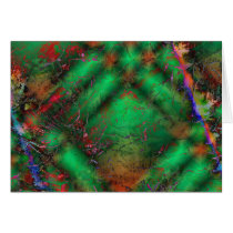 Abstract Green Crackles