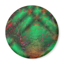 Abstract Green Crackles