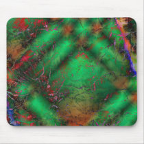 Abstract Green Crackles