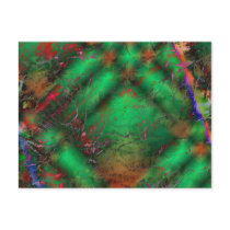 Abstract Green Crackles