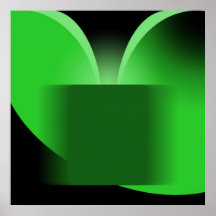 Abstract Green Luxury with Black AP0004 Print