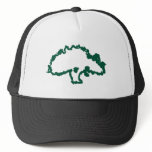 Abstract Green Oak Tree Baseball Cap Hats