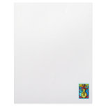 Abstract Guitar and Music Notes Graphic Design Letterhead