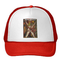 abstract guitarist VII Mesh Hats