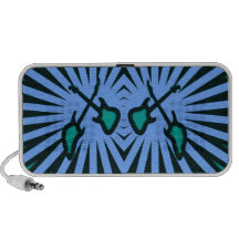 Abstract Guitars Travelling Speakers