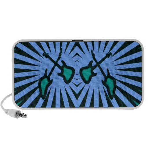Abstract Guitars Travelling Speakers