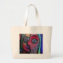 ABSTRACT HAPPY FAMILY BY PRISARTS BAG