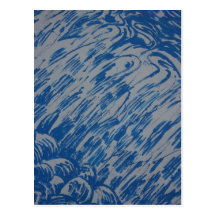 Abstract - heads post card