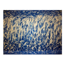 Abstract - heads post card