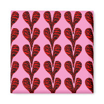 Abstract Heart Stretch Refrigerator Magnet