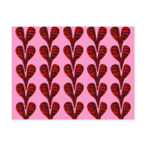 Abstract Heart Stretch Postcards