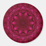 abstract hearts and flowers magnet