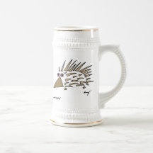 Abstract Hedgehog Stein Mug