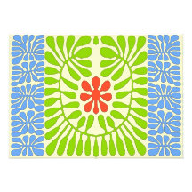 Abstract Hibiscus, Hawaii Invite edit text
