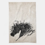 Abstract Horse Head art Hand Towel