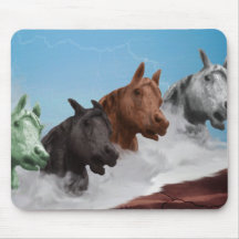 Abstract Horse Mouse Pad