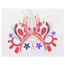 Abstract illustration flyer design