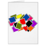 abstract illustration of blank  frame card