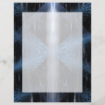 Abstract in Blue White and Black. Personalized Flyer