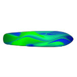 Abstract in green blue personalisierte skateboarddecks